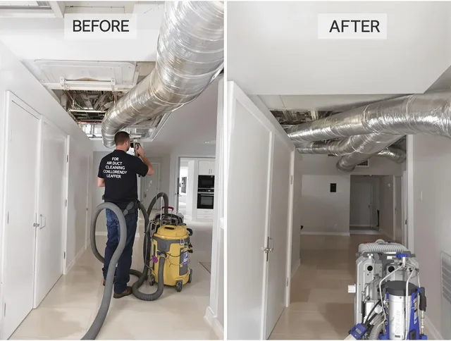 Norfolk Air Duct Cleaning professional performing thorough air duct cleaning in Norfolk