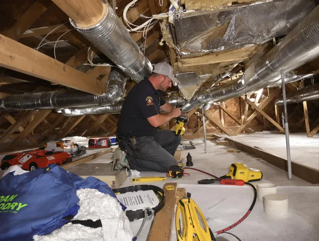 Professional air duct repair by Norfolk Air Duct Cleaning in Norfolk