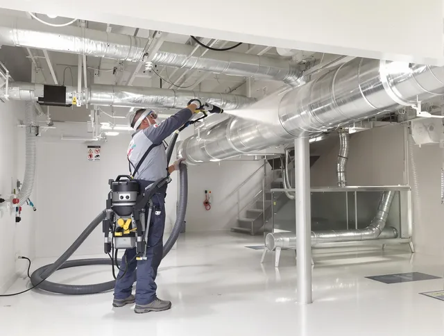 Professional central duct cleaning by Norfolk Air Duct Cleaning in Norfolk