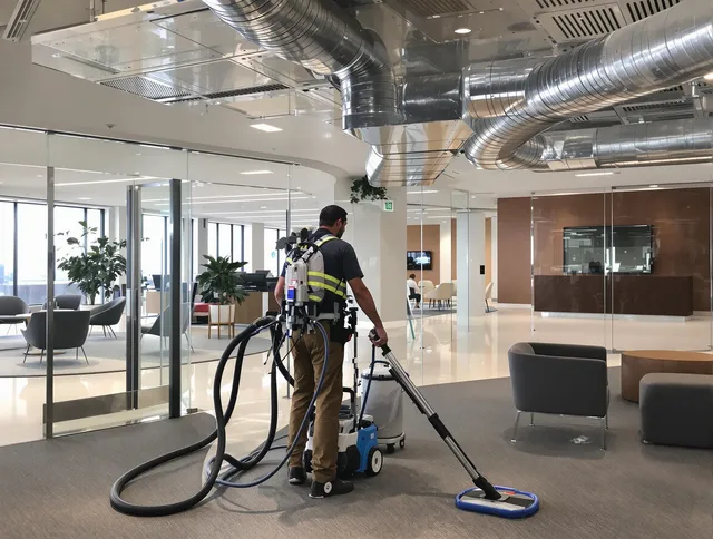 Commercial duct cleaning service by Norfolk Air Duct Cleaning in Norfolk