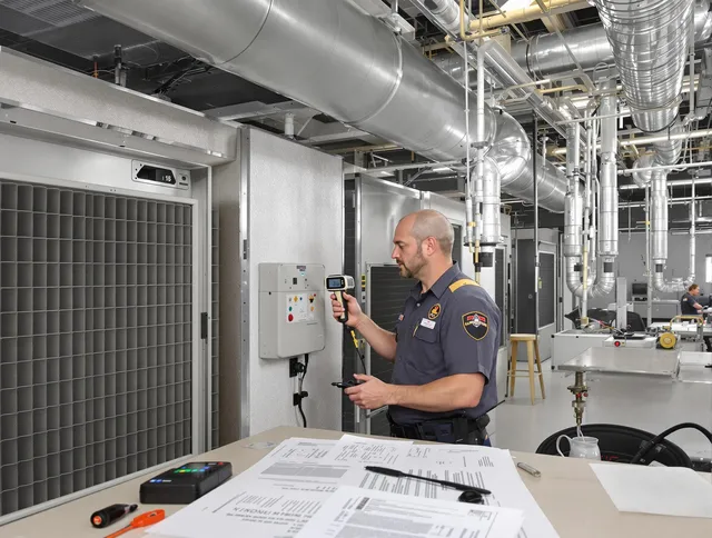 Professional filter system inspection by Norfolk Air Duct Cleaning in Norfolk