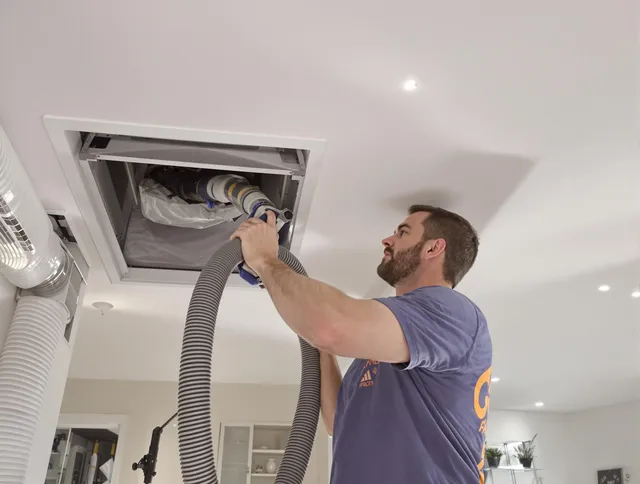 Precision indoor duct cleaning by Norfolk Air Duct Cleaning in Norfolk